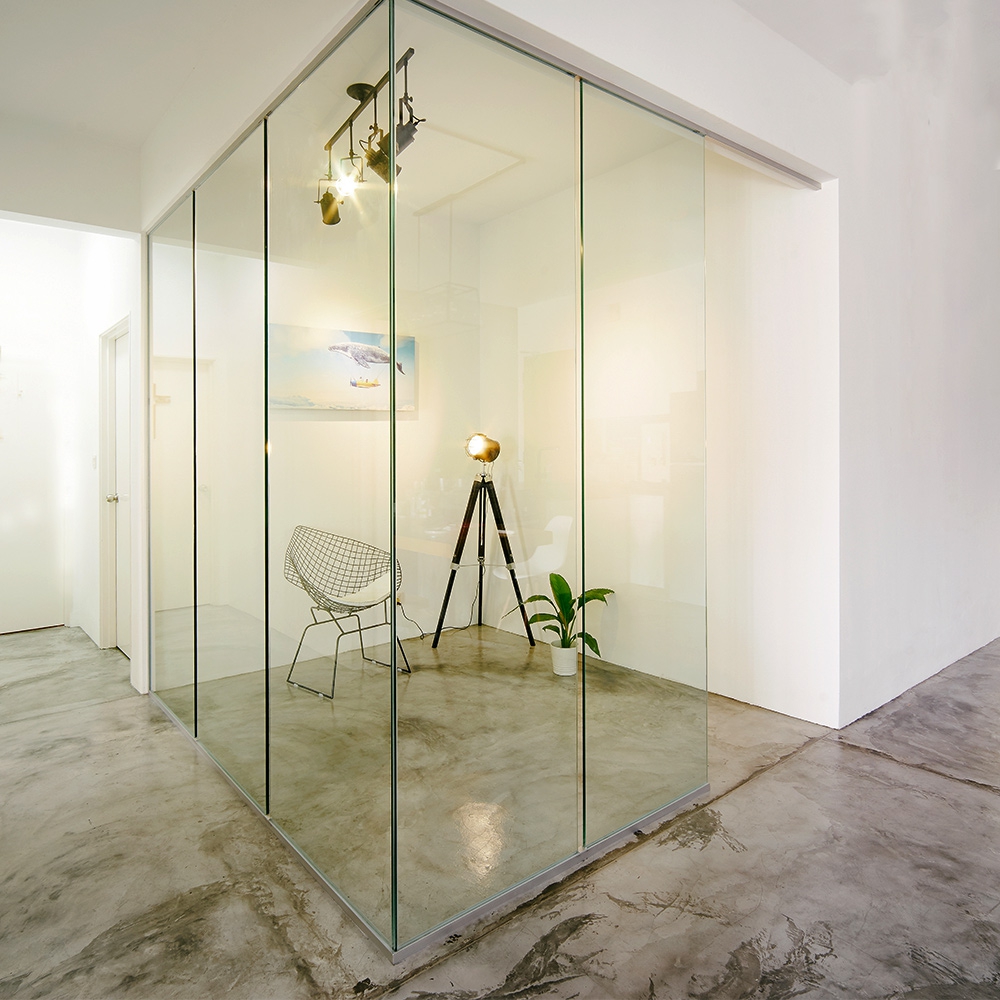 Cloison de verre sur mesure