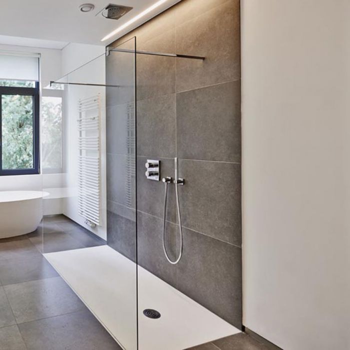 Douche italienne : siphon et rigole design