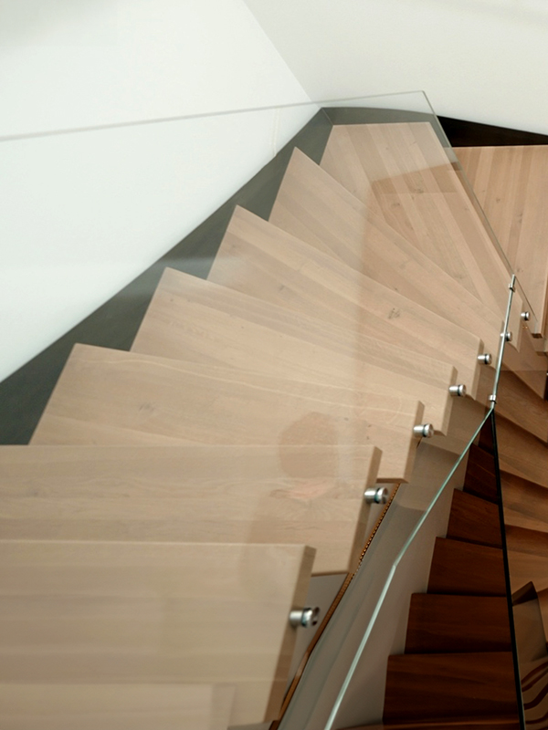 garde-corps verre design escalier moderne interieur